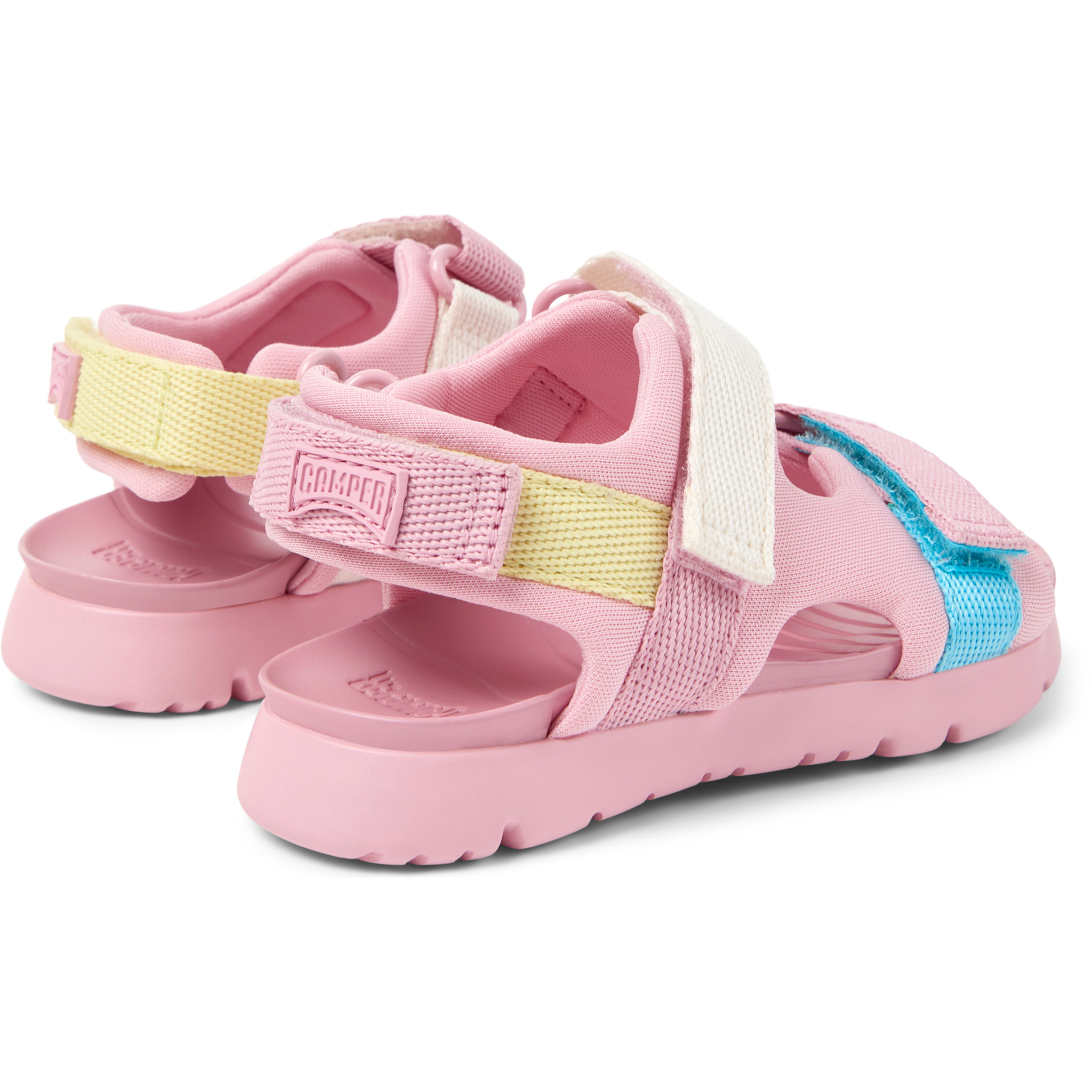 Sandalias - CAMPER Oruga Sandal Twins - Rosa - Textil técnico