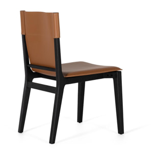 Silla de Cuero Sintético 82 Cm Estilo Contemporáneo Moderno
