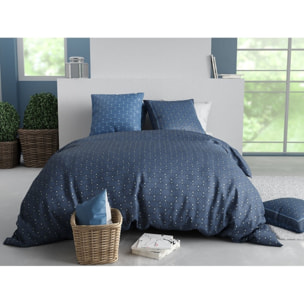 Parure housse de couette imprimée + 2 taies Azura