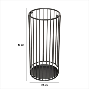 Porte-parapluie "Metty" avec récupérateur d'eau en métal