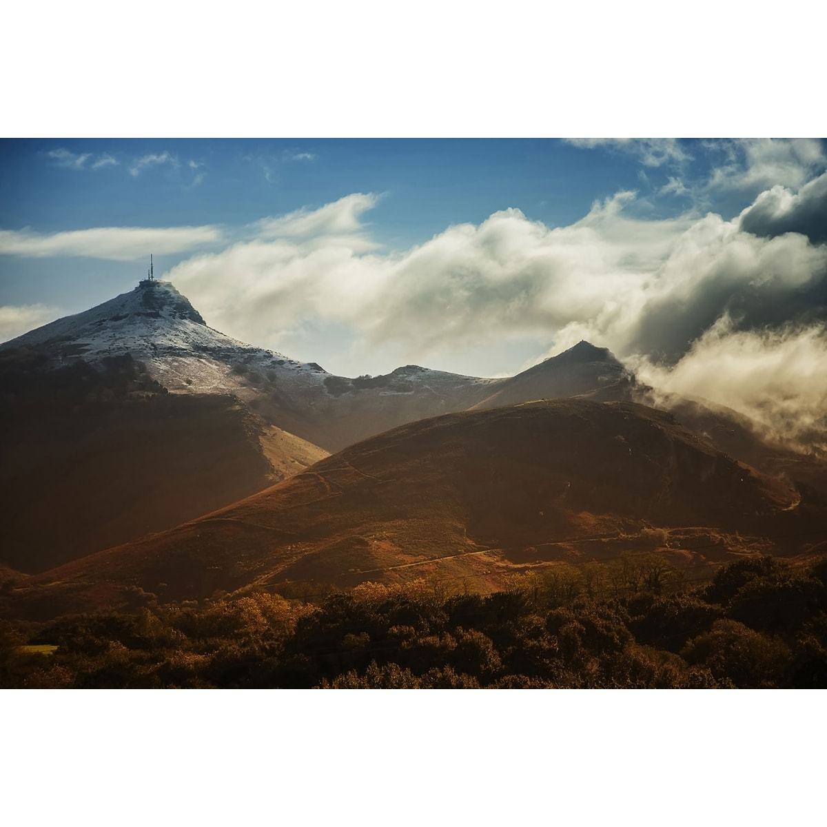 Tableau la rhune au pays basque Tableau alu Dibond
