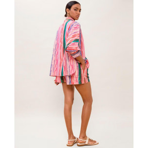 Camicia stampata in colori vivaci