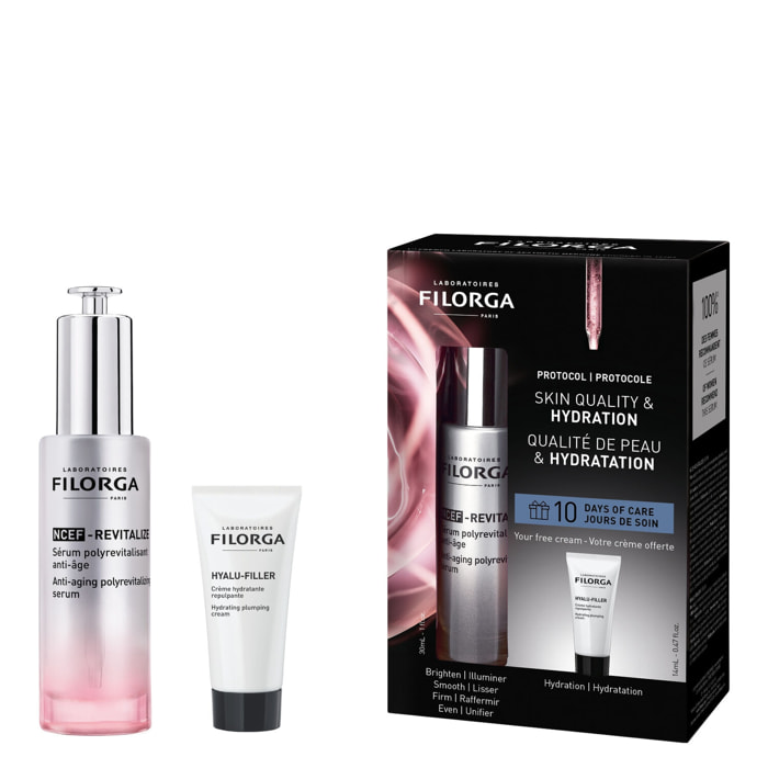 Ncef-Revitalize - Coffret Sérum NCEF-Revitalize 30ml + Mini-Crème Hyalu-Filler 14ml