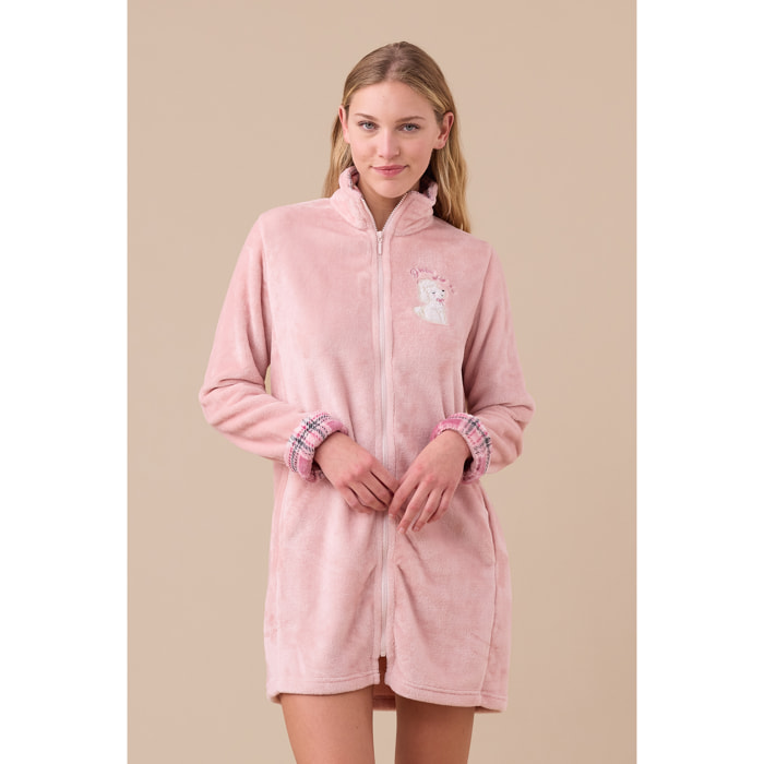 Vestaglia donna invernale in coral articolo barboncino Noidinotte