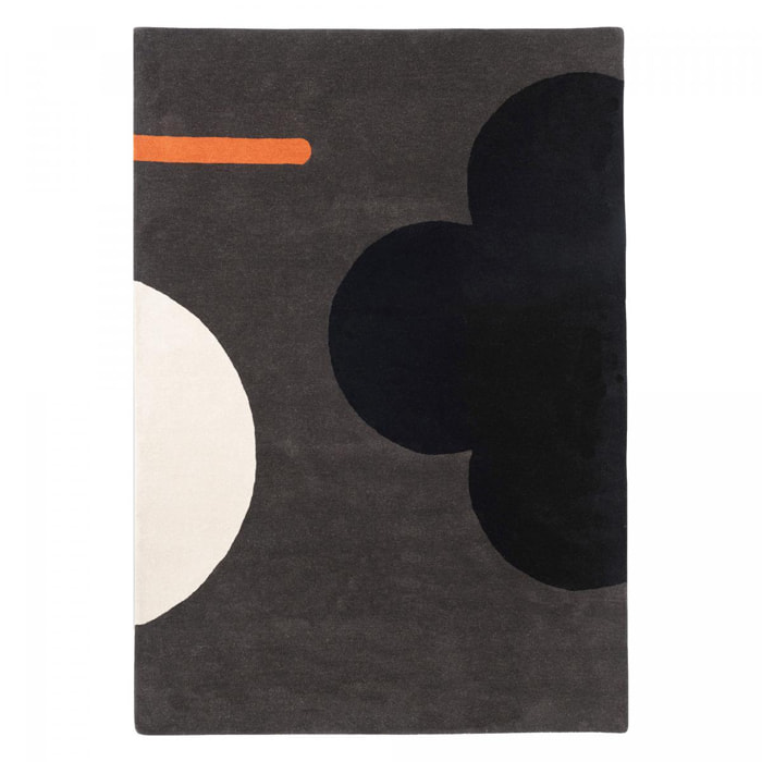 Tapis salon et chambre fait à la main en laine motif seventies OLGU