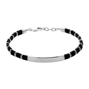 Bracciale U.S. Polo Assn. In acciaio con pietre