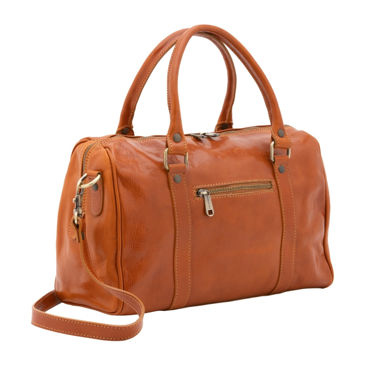 Borsa a bauletto da donna - Modello False - 100% pelle - 37.0 x 22.0 x 16.0 cm