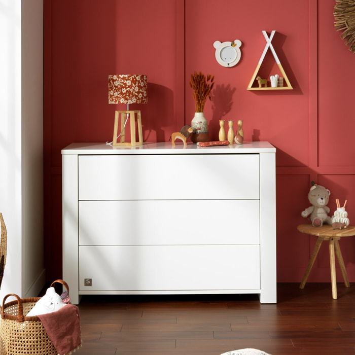Commode 3 tiroirs en bois