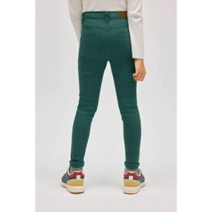 Jeans a gamba larga verde bottiglia per ragazze