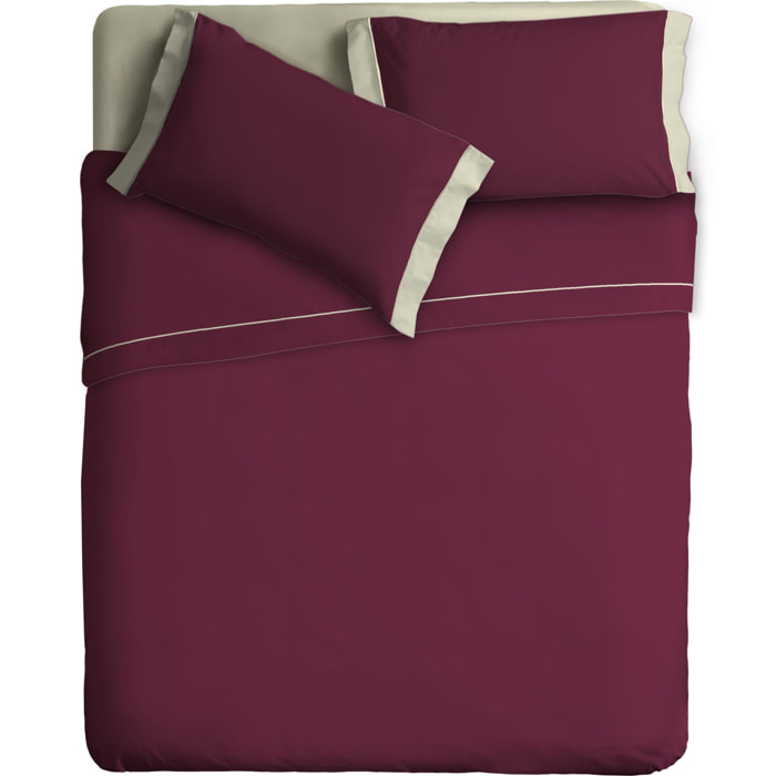 Completo letto Double-Color IPERSAN Prugna/Panna