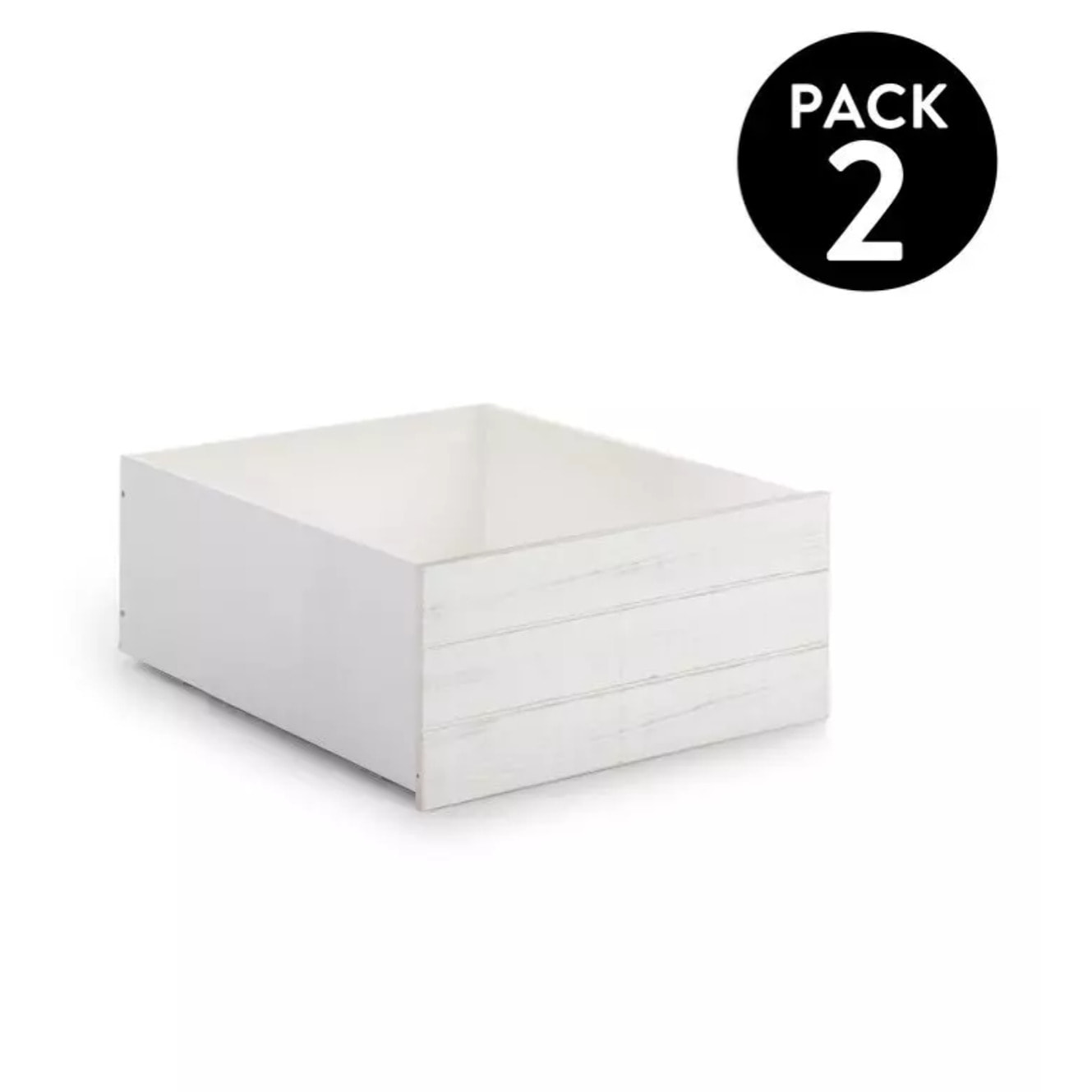 Pack 2 cajones Iliada Blanco - Vintage White