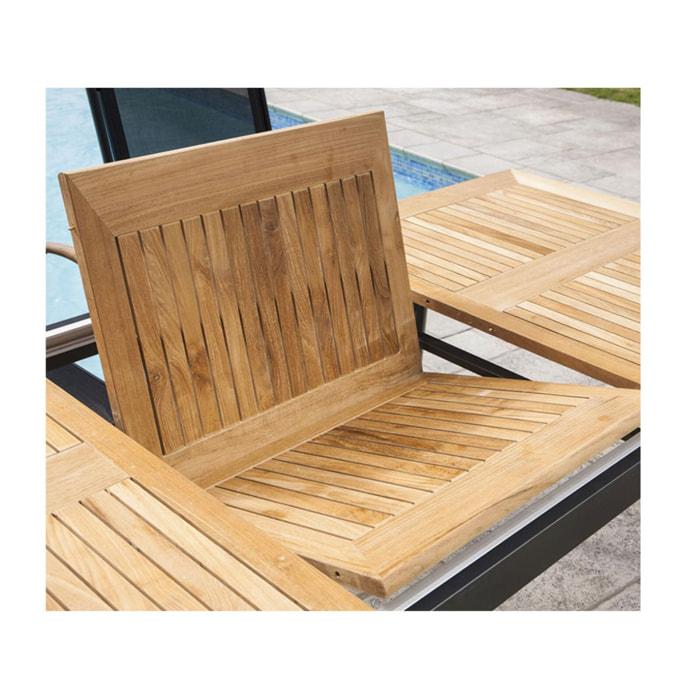 CABOURG - Ensemble table et chaises de jardin