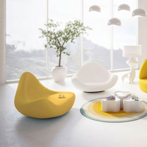 Fauteuil Glow Wave XL jaune Kare Design