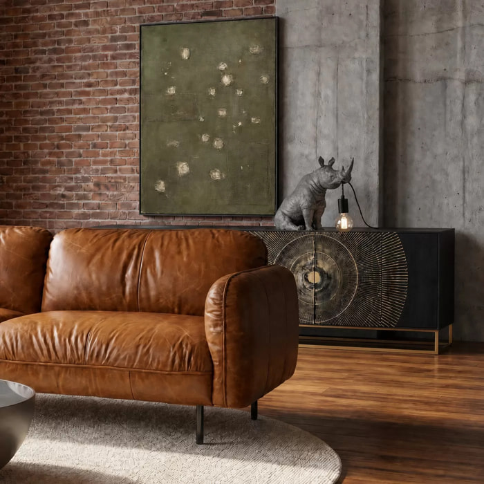 Lampe rhino assis gris Kare Design