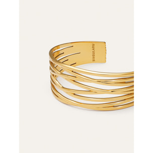 Brazalete Odisea Acero Baño Oro