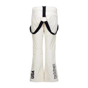 Kappa - Pantaloni Donna Bianco - 6Cento 665 Us