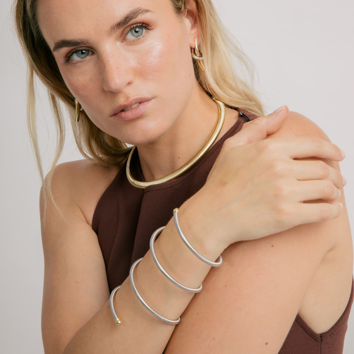 Collar Thaura acabado oro amarillo 18k