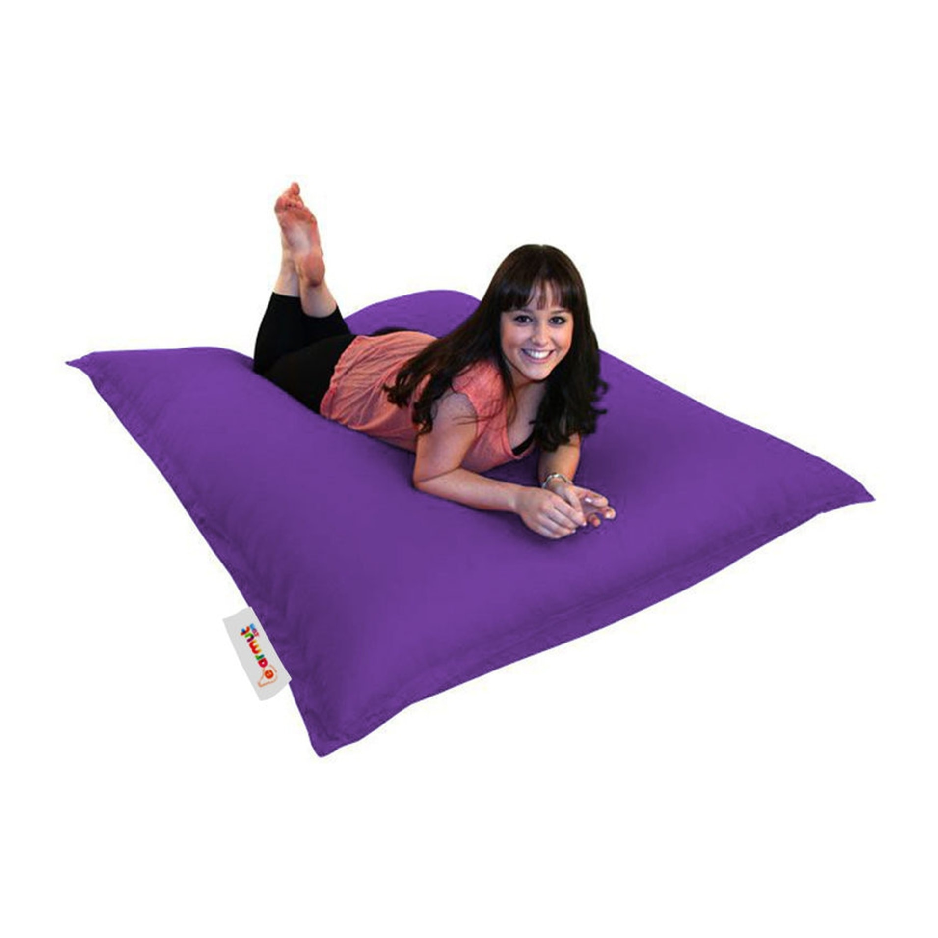 Cojín pouf 100x100 - morado