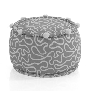 ORESTELUCHETTA Pouf rotondo NEIGE