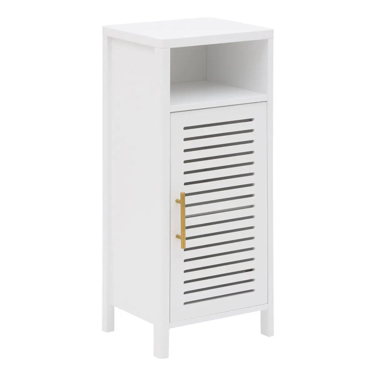 Meuble bas Orea rectangulaire 30x36cm 1 porte blanc