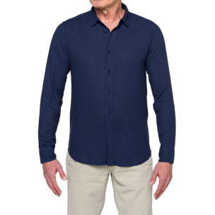 Camicia Hot Buttered Saunders Blu navy