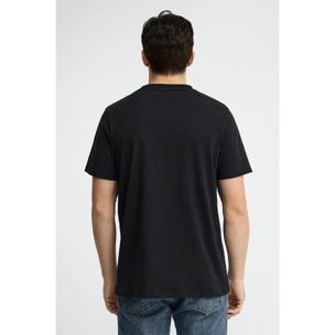 Camiseta negra de manga corta y bordado Rigby Go