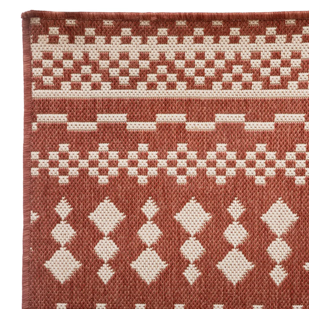 Tapis extérieur et intérieur - rose terracotta - 120x160 cm