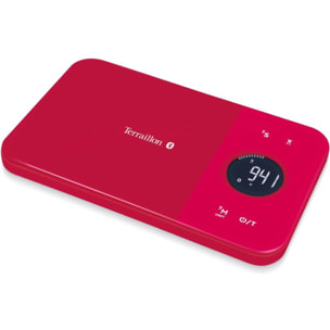 Balance connectée TERRAILLON Connéctée NUTRITAB Cranberry