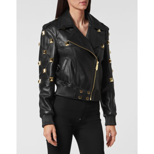 PHILIPP PLEIN Bomber de cuero