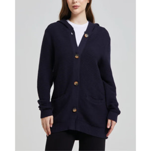 CARDIGAN UNISEX CON CAPPUCCIO