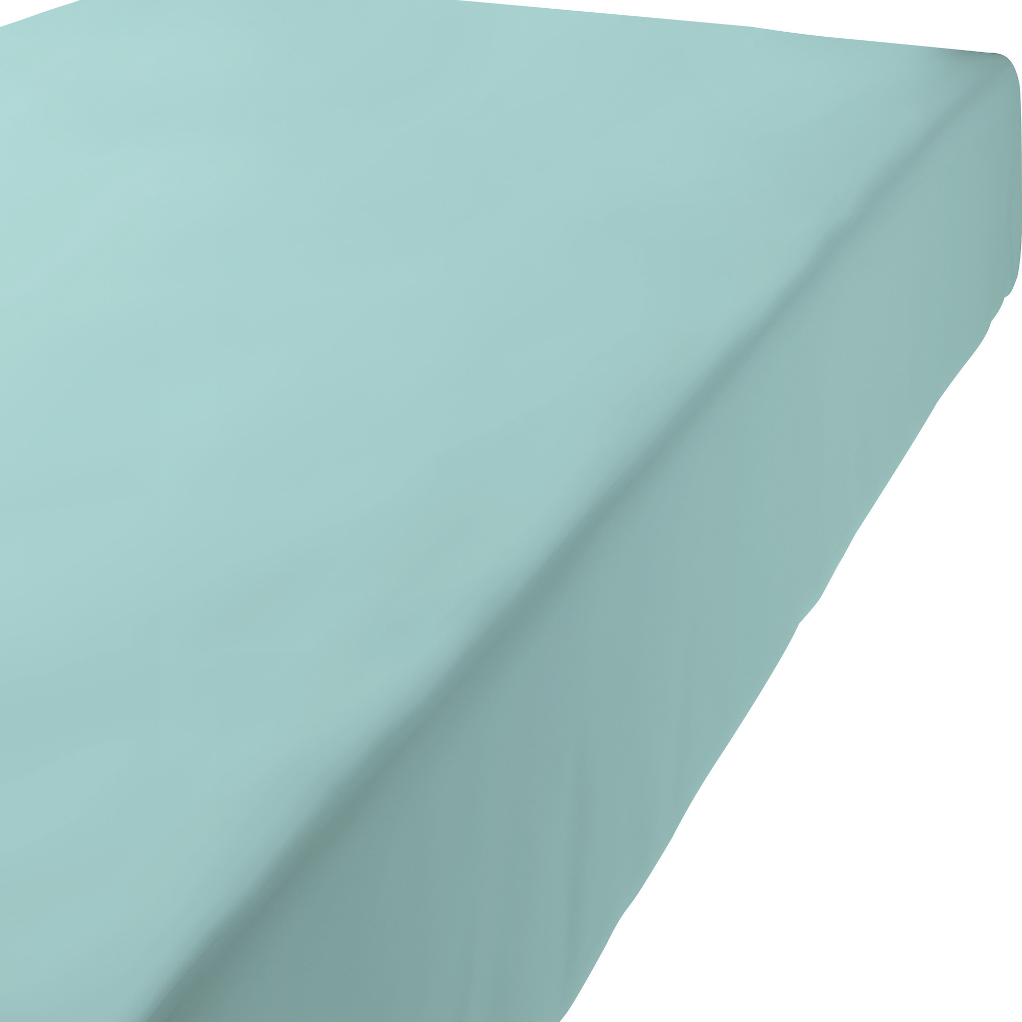 Drap housse coton turquoise