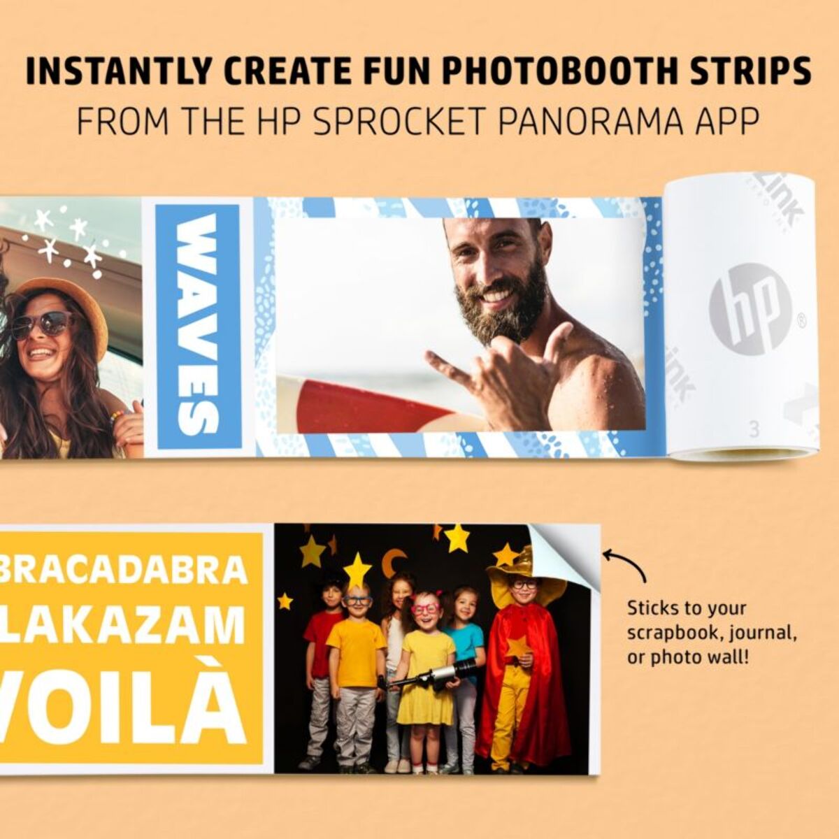 Imprimante photo portable HP Sprocket Panorama Rose