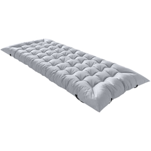 Matelas de camping pliable polyester gris clair