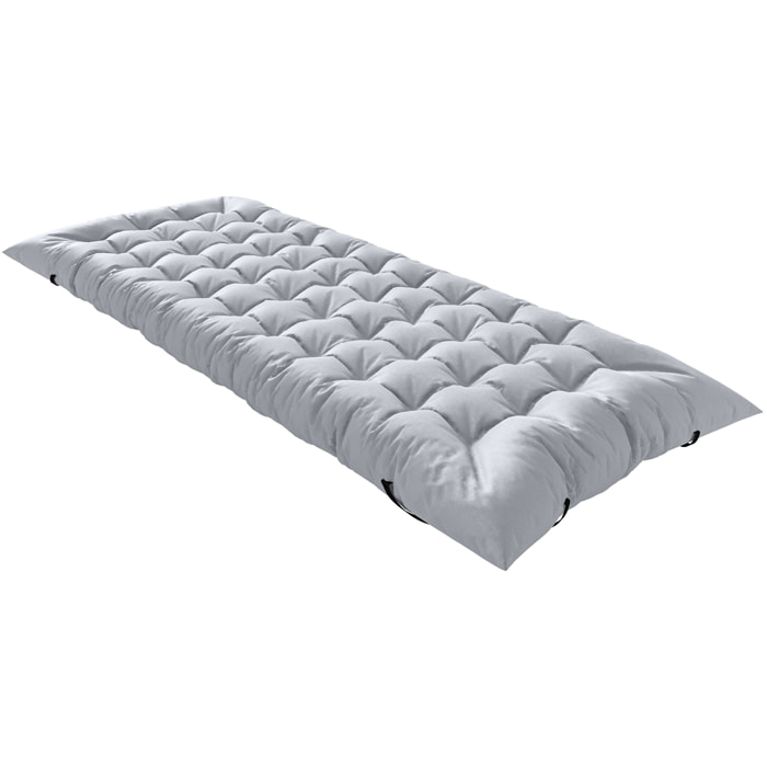 Matelas de camping pliable polyester gris clair