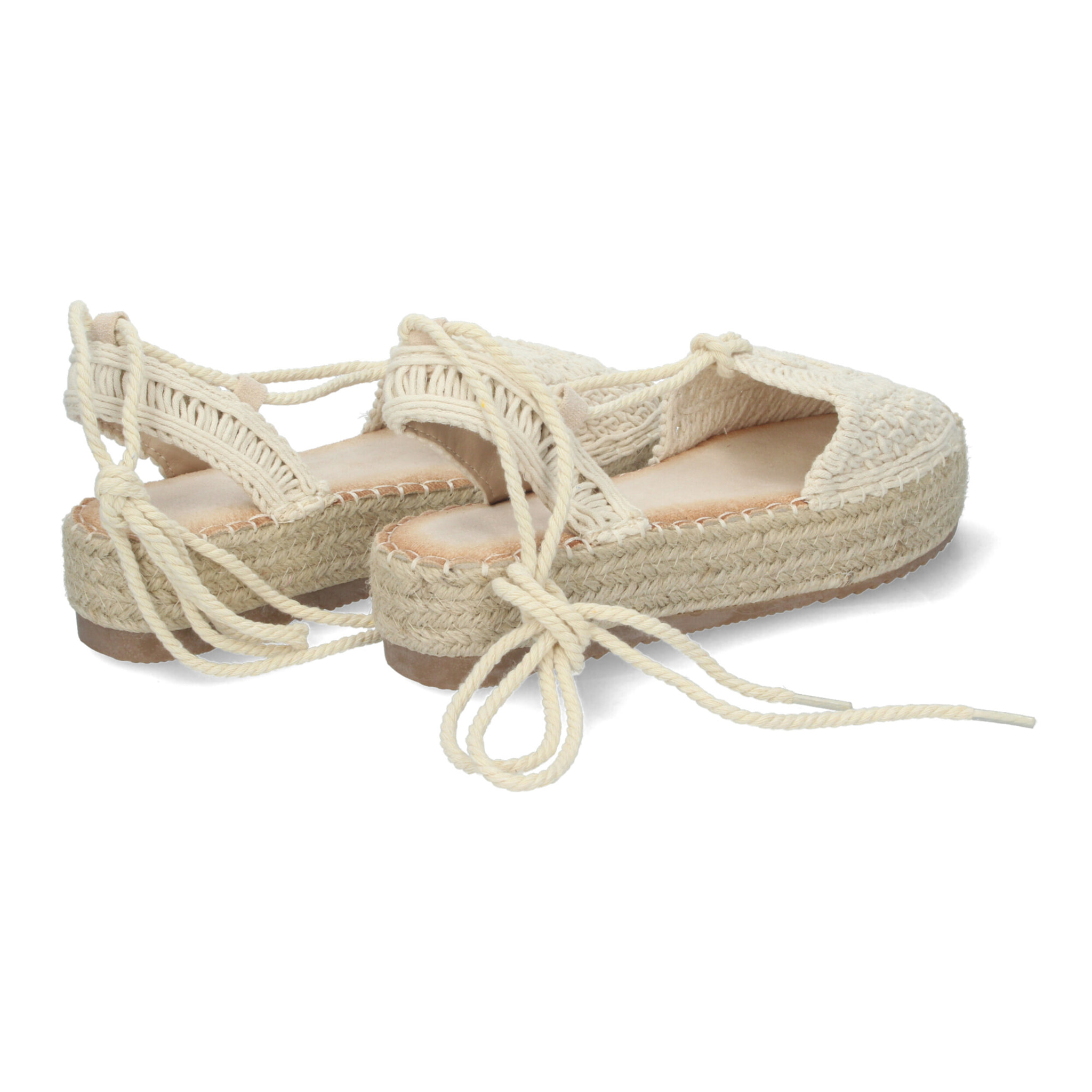 Alpargatas de Encaje con Cordones Ajustables para Mujer