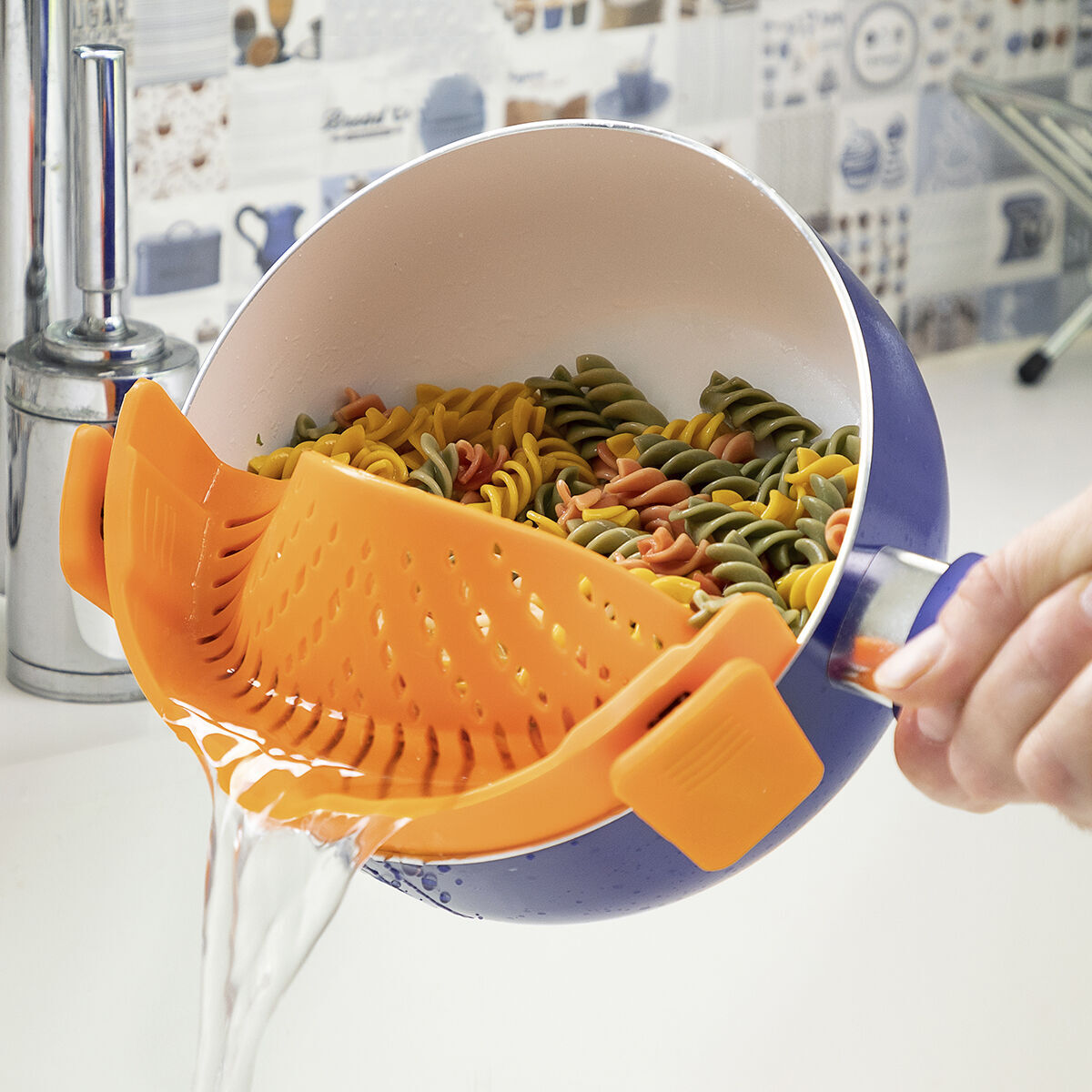 Scolapasta in Silicone Pastrainer InnovaGoods