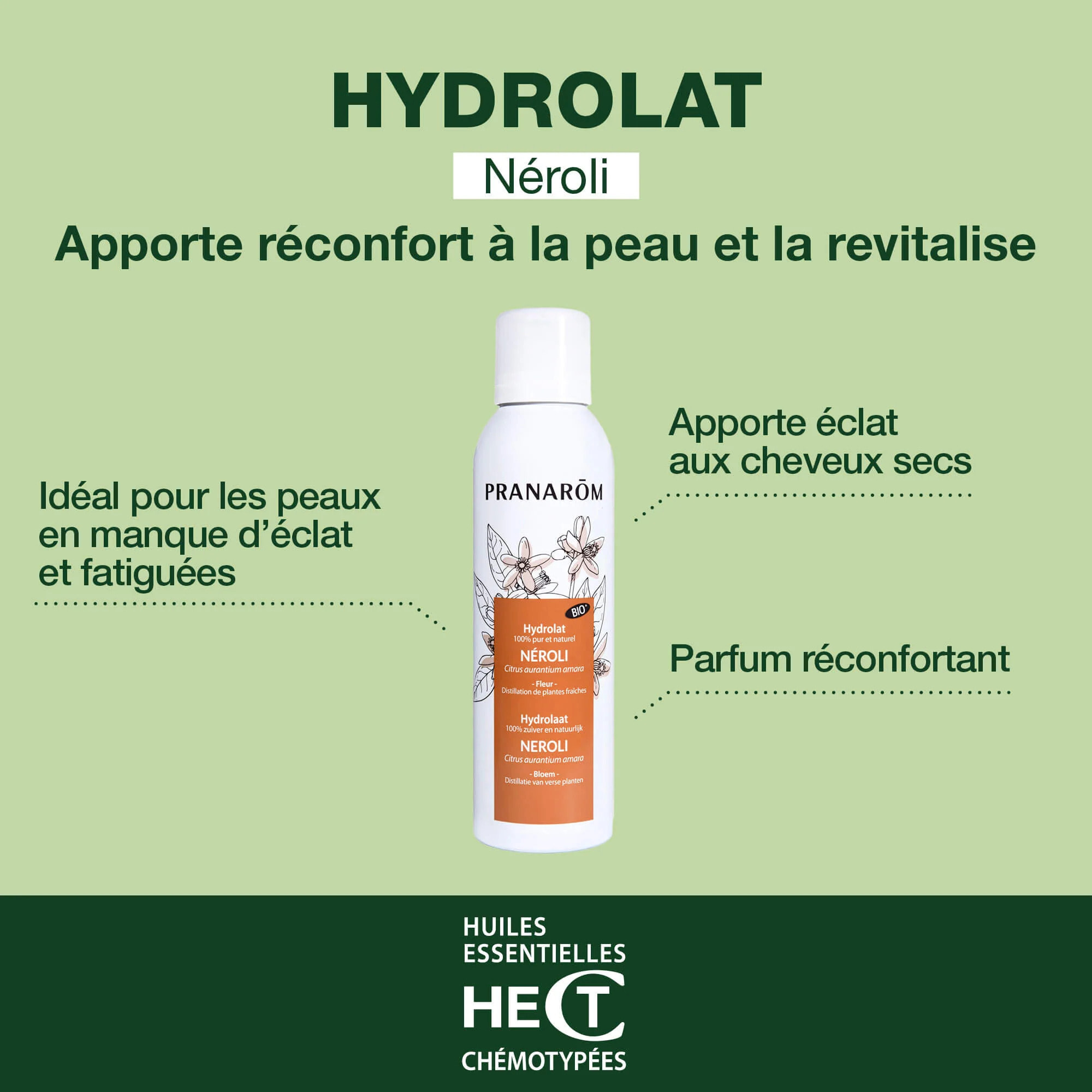 Pranarom - Hydrolat de Néroli - Bio - 150 ml