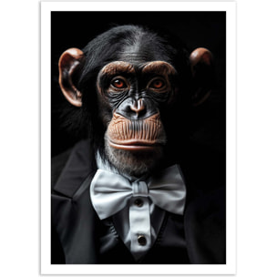 Affiche - Chimpanzee Wild Suits - Philippe Hugonnard