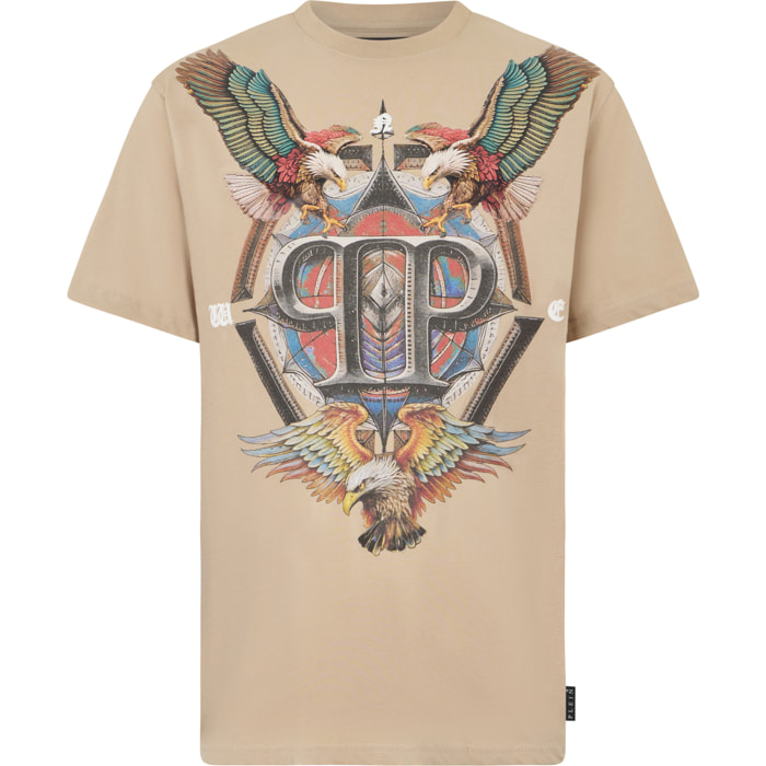 PHILIPP PLEIN Round Neck T-Shirt Eagle Tattoo