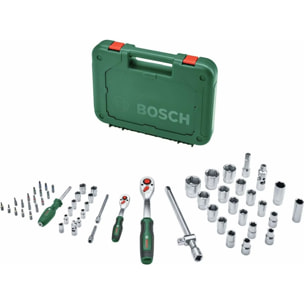Set 57 pièces avec cliquets 1/2' + 1/4' - BOSCH - 1600A02Z9G