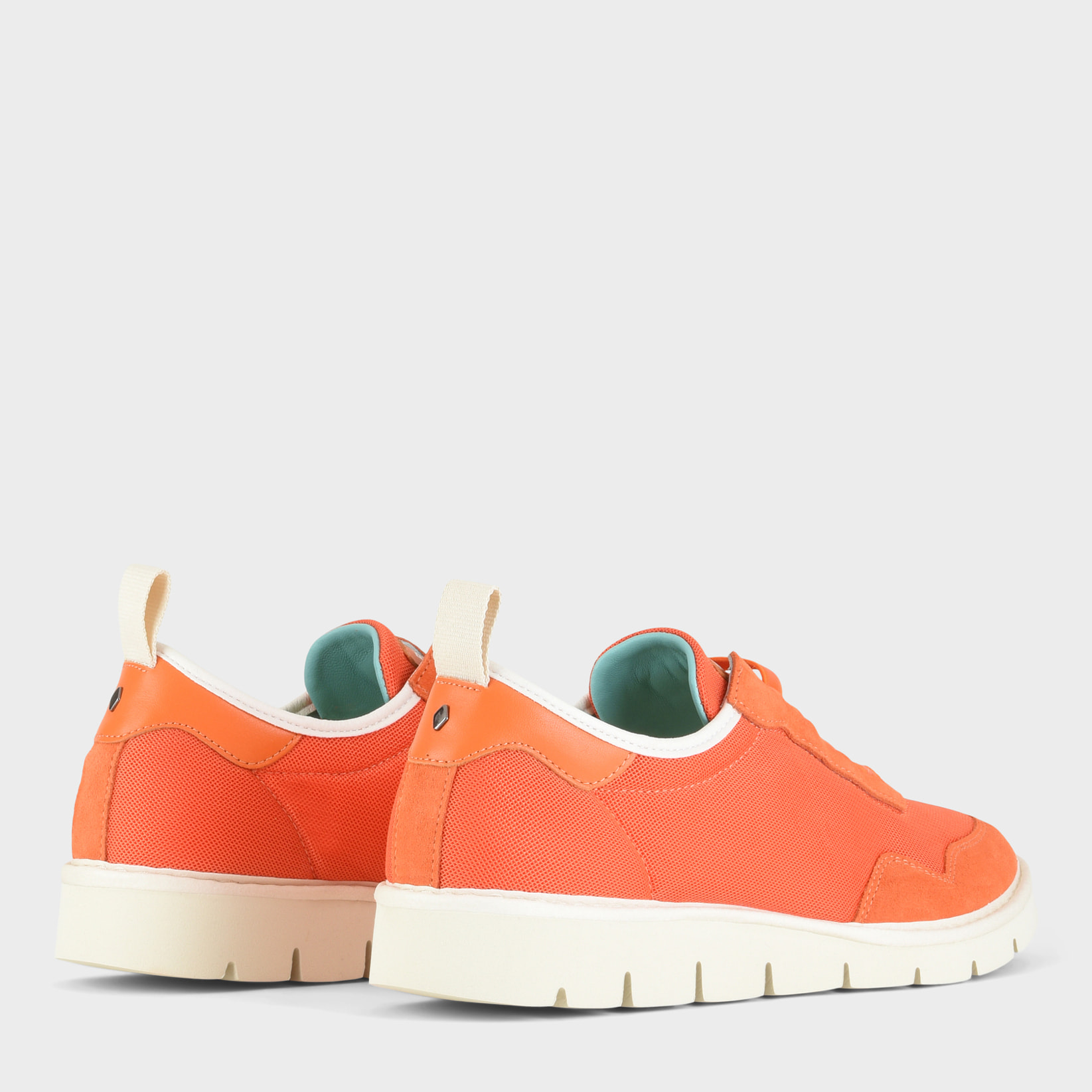 SLIP ON P05 UOMO IN MESH E SUEDE ARANCIO