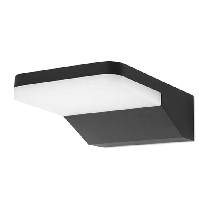 Forlight Serenate Aplique Exterior LED 8.5W Blanco Cálido 3000K con Protección IP44 para Jardín y Terraza. Color Negro