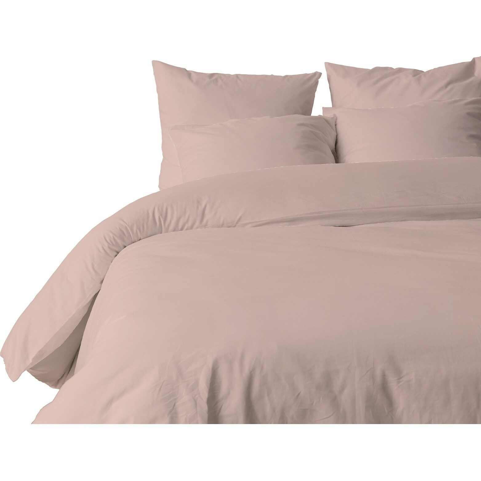Parure Housse De Couette + 1 taie 100% Coton 57fils Ivoire