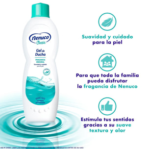 PACK 3 CLASSIC GEL DE DUCHA ADULTOS Y NIÑOS FRAGANCIA ORIGINAL 750ML