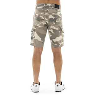 Bermuda cargo da uomo in twill Leone Military 1947