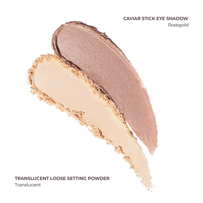Artistry Icons - Coffret Mini fard à Paupières Teinte Rosegold + Mini Poudre Libre Fixatrice Translucent