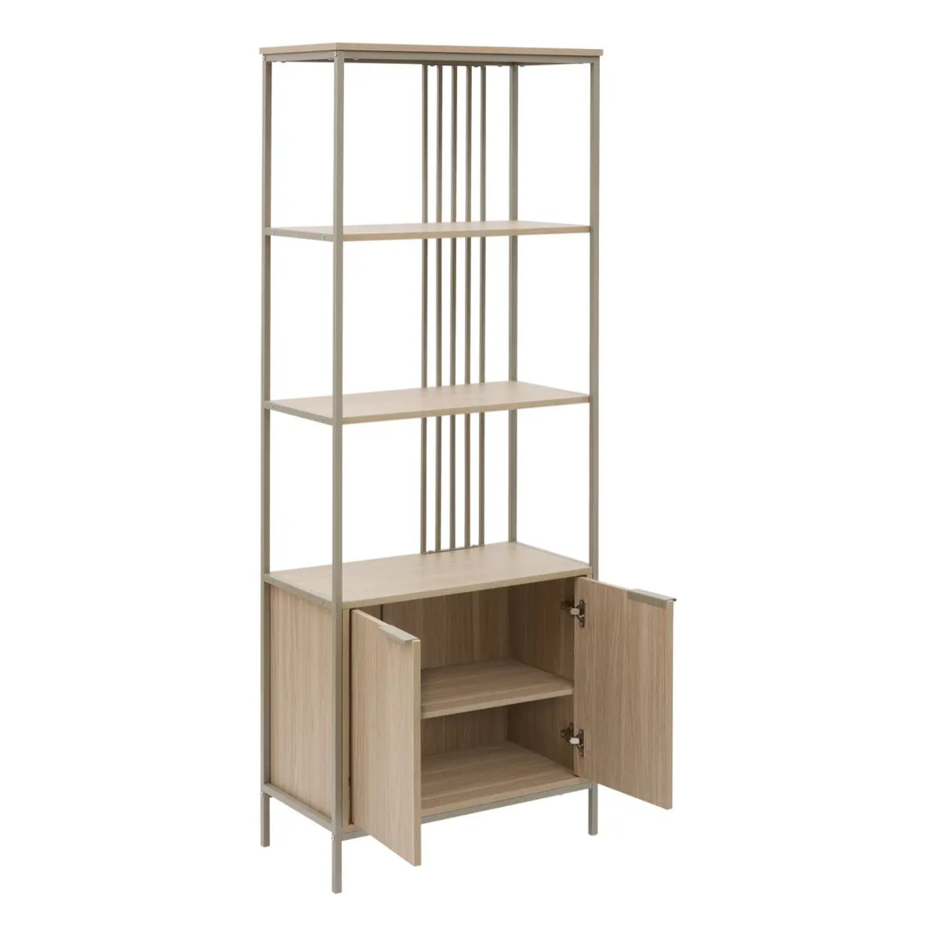 Étagère Duna rectangulaire 35x68,4cm 2 portes beige