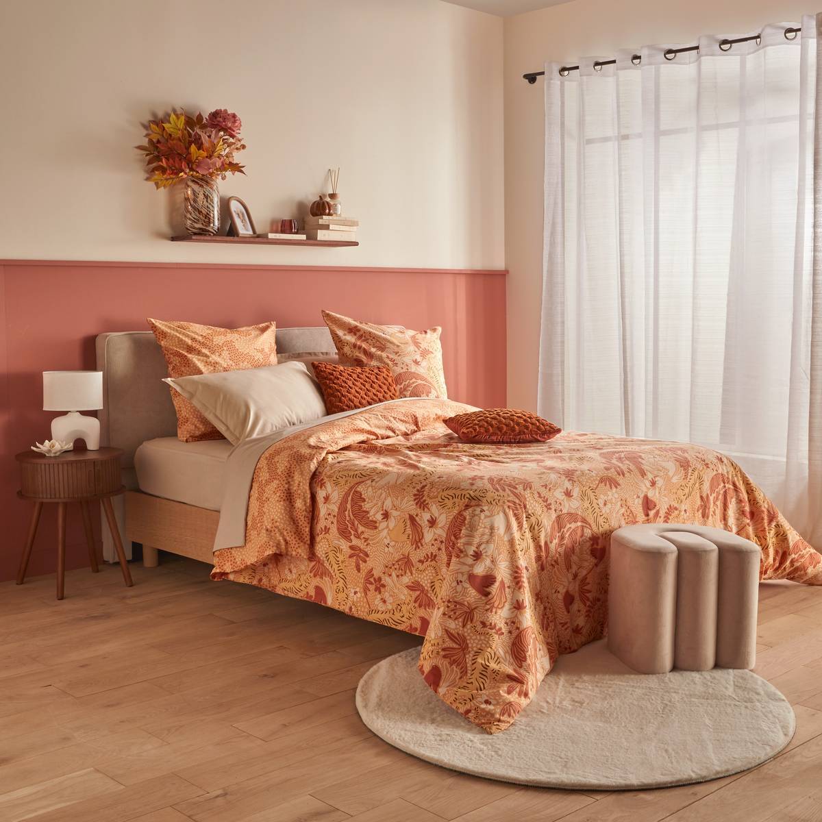 Parure de lit Mialu 220x240cm jaune