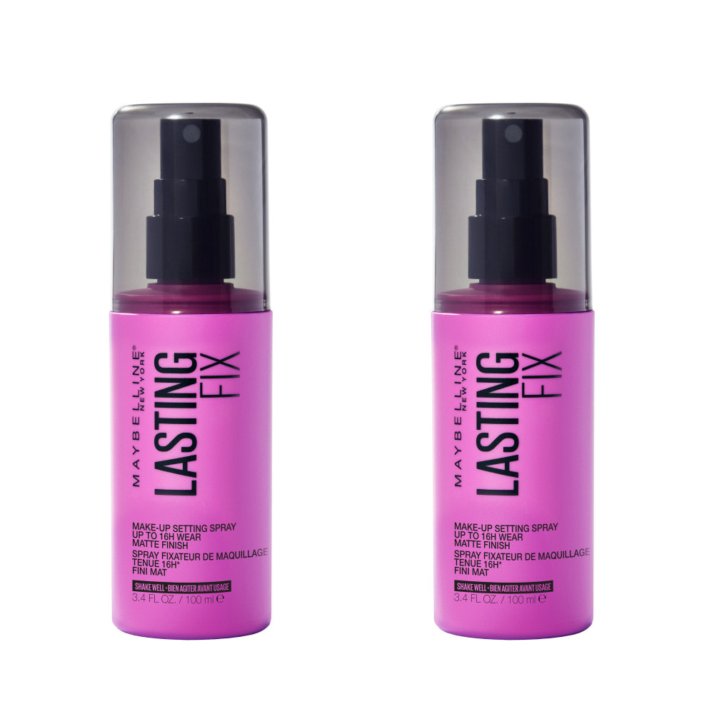 Maybelline New York - Lot de 2 Sprays fixateur - Transparent - - 100 ML