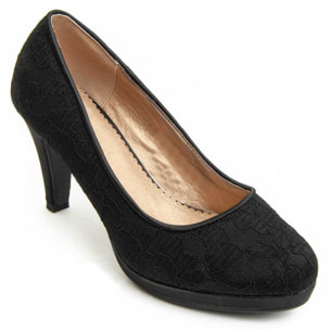 Zapato de tacón - Negro - Altura: 8 cm